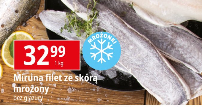 Miruna filet ze skórą promocja w Leclerc