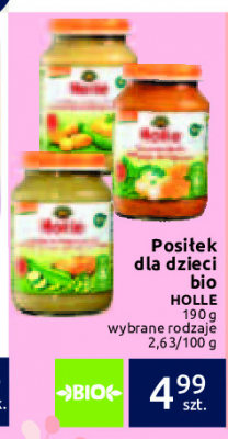 Danie dla niemowląt szpinak z ziemniakiem bio Holle promocja w Lidl