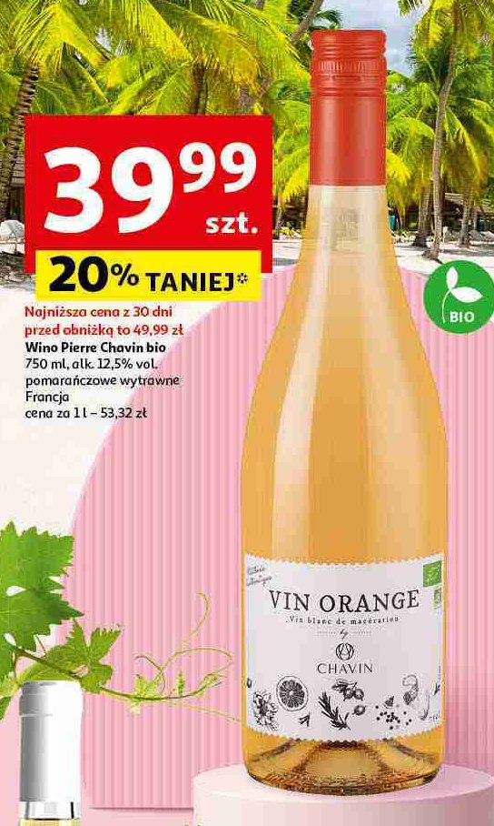 Wino Pierre chavin orange promocja