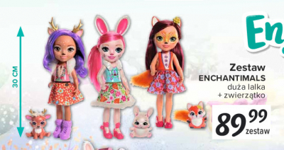 Enchantimals lalka + zwierzątko królik Mattel promocja