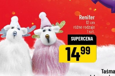 Renifer dekoracyjny 12 cm różne rodzaje promocja w POLOmarket