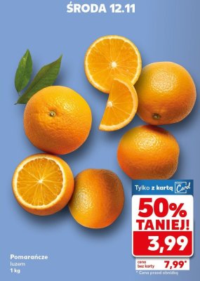 Pomarańcze luzem promocja w Kaufland