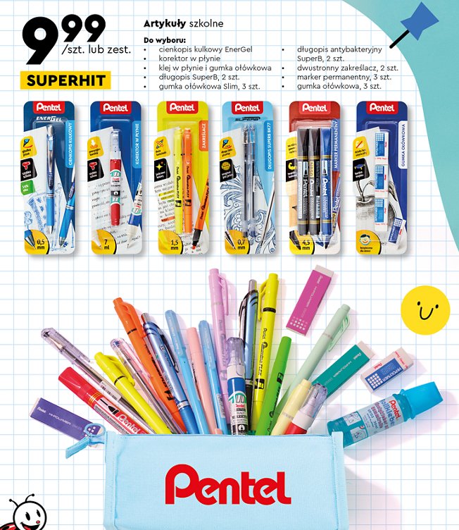 Gumka ołówkowa slim Pentel promocja