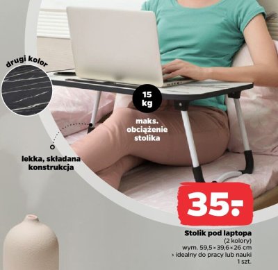 Stolik pod laptopa (2 kolory) promocja w Netto