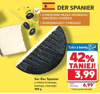 Ser z mleka krowiego, owczego i koziego promocja w Kaufland