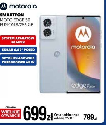 Smartfon Motorola MOTO EDGE 50 FUSION 8/256 GB promocja w RTV EURO AGD