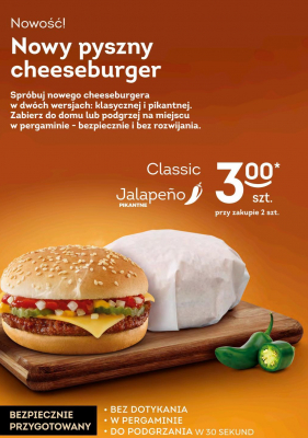 Cheeseburger promocja