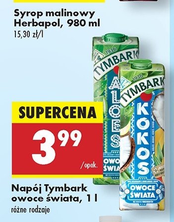 Nap贸j aloe Tymbark owoce 艣wiata promocja