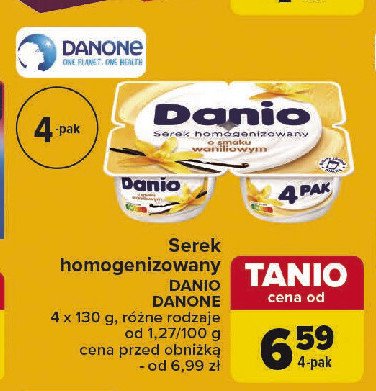 Serek wanilia Danone danio promocja w Carrefour Market