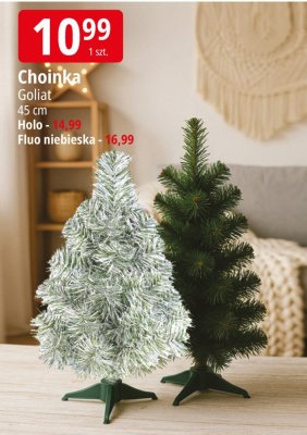 Choinka Goliat Holo - 4,99 Fluo niebieska - 6,99 promocja w Leclerc