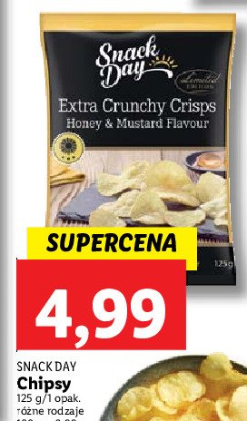 Chipsy miodowo-musztardowe Snack day promocja
