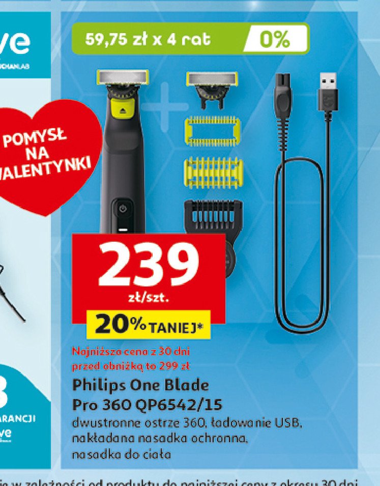 Golarka hybrydowa qp6542/15 Philips oneblade promocja