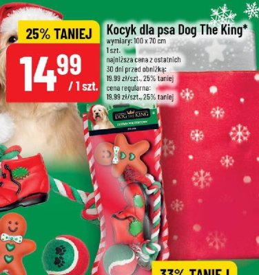 Kocyk dla psa Dog The King promocja w POLOmarket