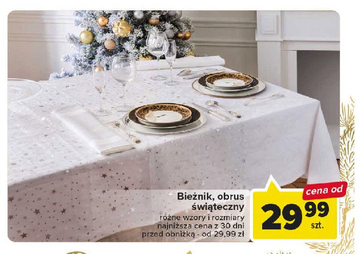 Bieżnik świąteczny promocja w Bricomarche