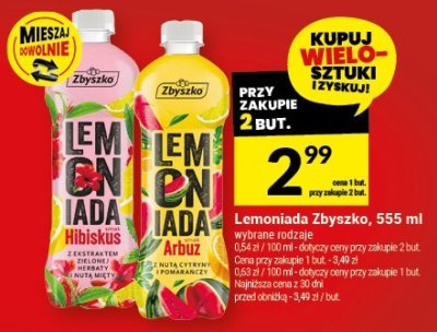 Lemoniada Zbyszko, 555 ml promocja w Twój Market