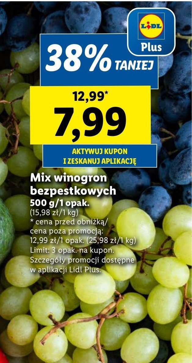 Winogrona bezpestkowe mix promocja