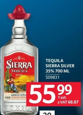 Tequila Sierra Silver 35% 700 ml promocja w Selgros