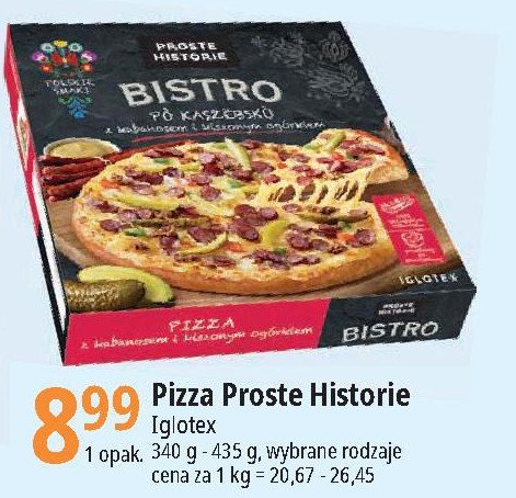 Pizza po kaszubsku z kabanosem i kiszonym og贸rkiem Iglotex proste historie bistro promocja
