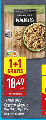 Orzechy włoskie 200 g 1+1 GRATIS promocja w Aldi