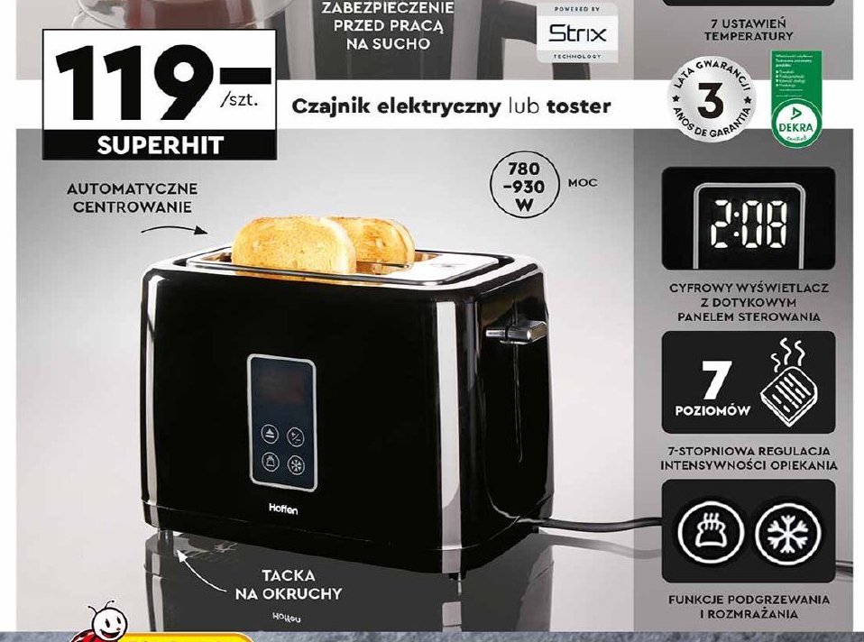 Toster 930 w Hoffen promocja w Biedronka