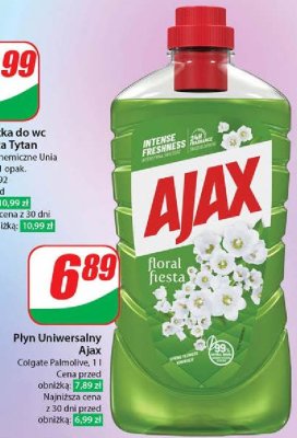 P艂yn do mycia konwalie Ajax floral fiesta Ajax . promocja