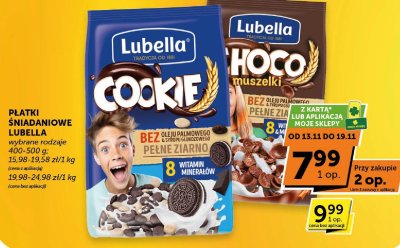 Płatki śniadaniowe Lubella Cookie promocja w ABC