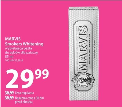 Pasta MARVIS Smokers Whitening promocja w Hebe
