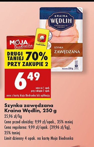 Szynka zawędzana Kraina wędlin promocja