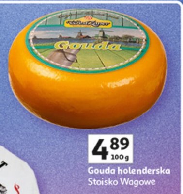 Ser Gouda holenderska Stołsko Wagowe promocja w Auchan