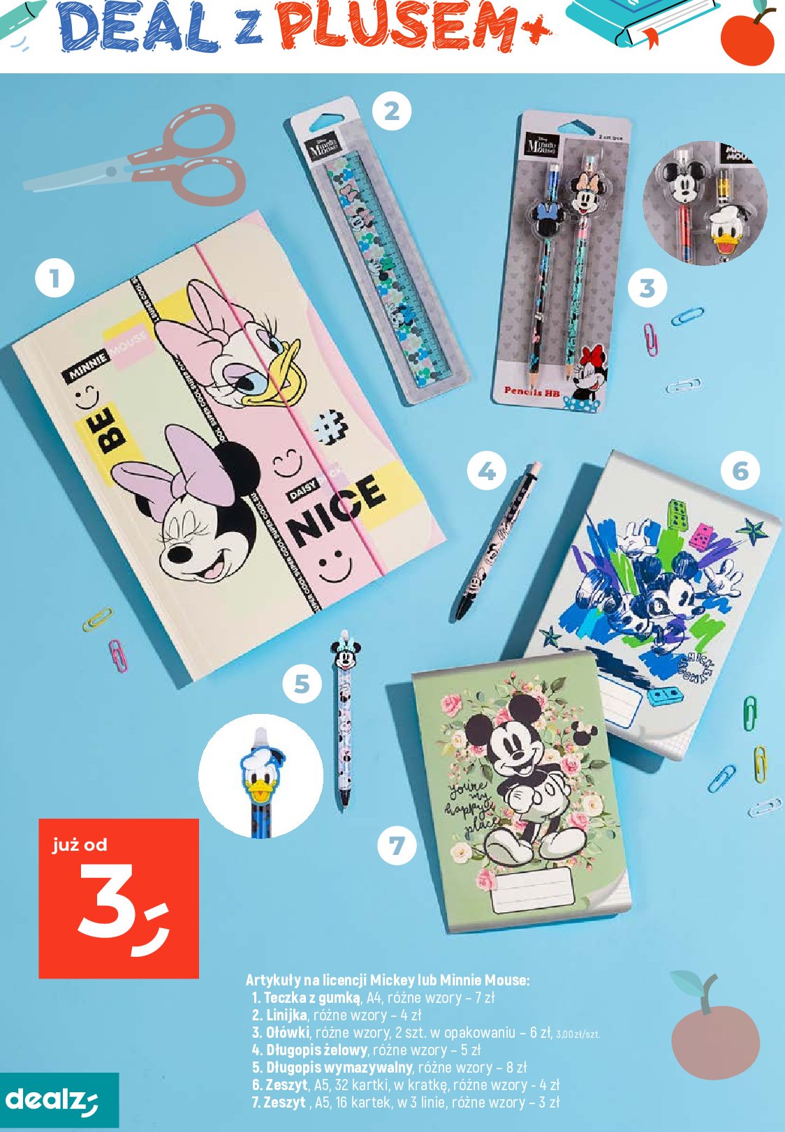 Zeszyt a5 32 kartki myszka minnie promocja