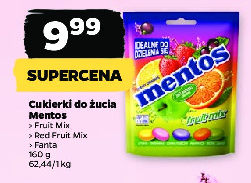 Draże red friut mix Mentos great for sharing! promocja