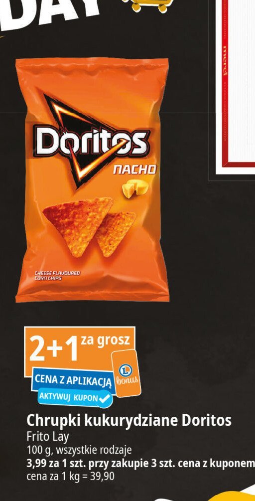 Natchosy nacho cheese Doritos promocja w Leclerc