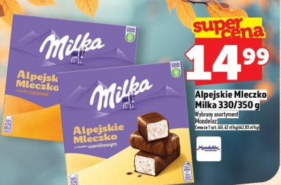 Alpejskie Mleczko Milka 330/350 g promocja w TOPAZ