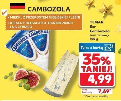 Ser Cambozola śmietankowy TEMAR 100 g promocja w Kaufland