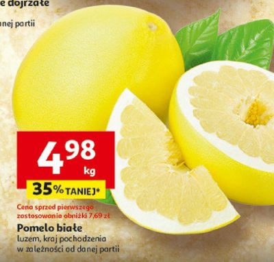 Pomelo białe luzem Auchan promocja