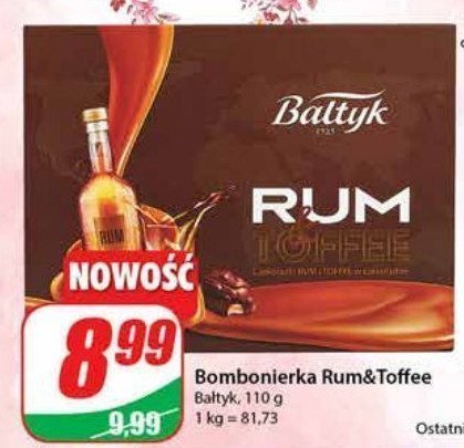 Bombonierka rum&toffe Bałtyk promocja