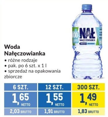 Woda Nałęczowianka promocja w Makro