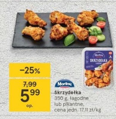 Skrzydełka pieczone pikantne Morliny promocja