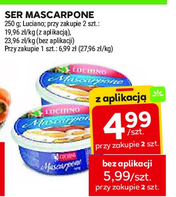 Ser mascarpone Luciano promocja