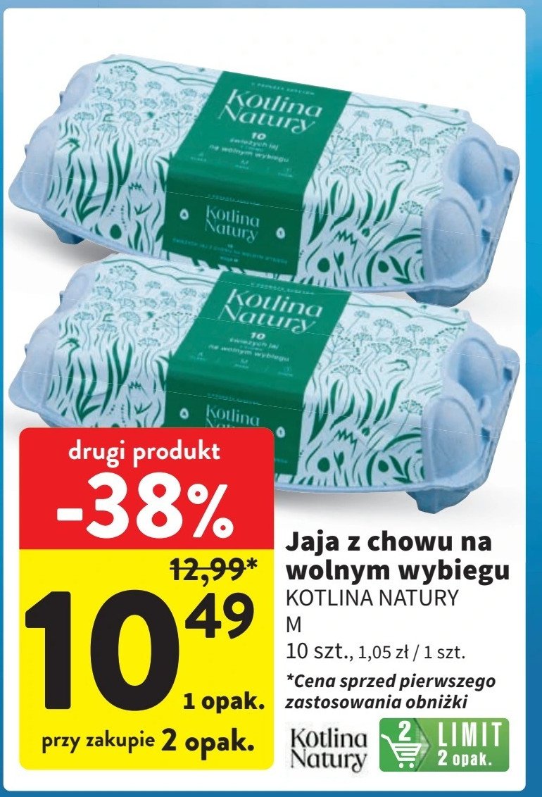 Jaja z wolnego wybiegu m Kotlina natury promocja