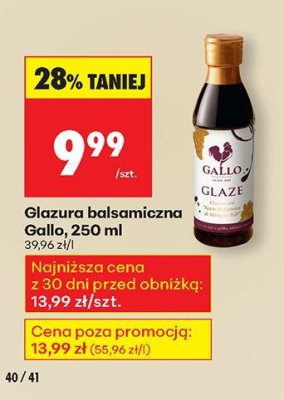 Glazura balsamiczna promocja w Biedronka