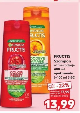 Szampon do w艂os贸w Garnier fructis goodbye damage promocja