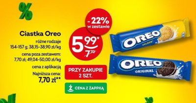 Ciastka Oreo Original różne rodzaje promocja w Żabka