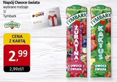 Napój Owoce Świata Tymbark promocja w Market Point