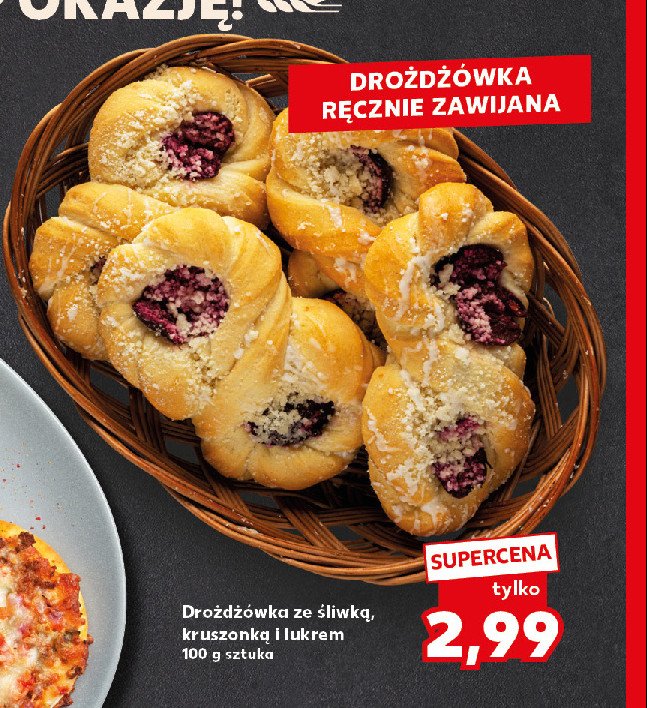 Drożdżówka ze śliwką kruszonką i lukrem promocja