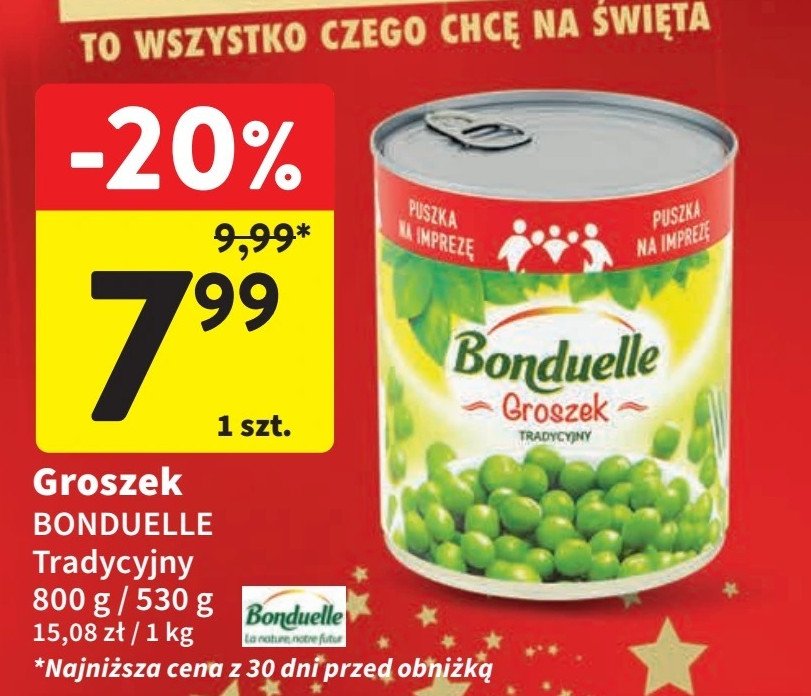 Groszek konserwowy Bonduelle promocja