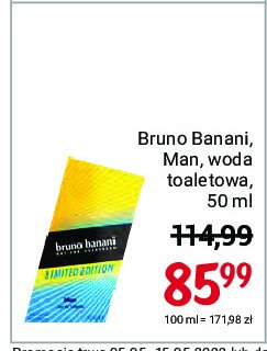 Woda toaletowa Bruno banani man limited edition promocja