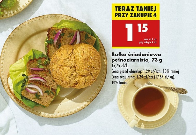 Bułka śniadaniowa pełnoziarnista promocja