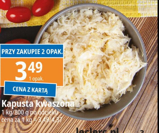 Kapusta kwaszona promocja w Auchan