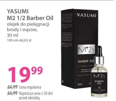 Yasumi M2 1/2 Barber Oil olejek do pielęgnacji brody i wąsów promocja w Hebe